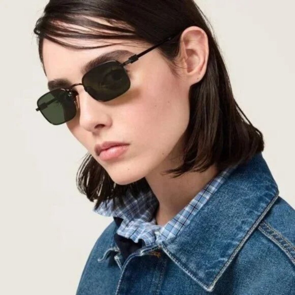 New Miu Miu Mua53s 1ab1i0 Sunglasses Black Women Mu A53s, Smu A53